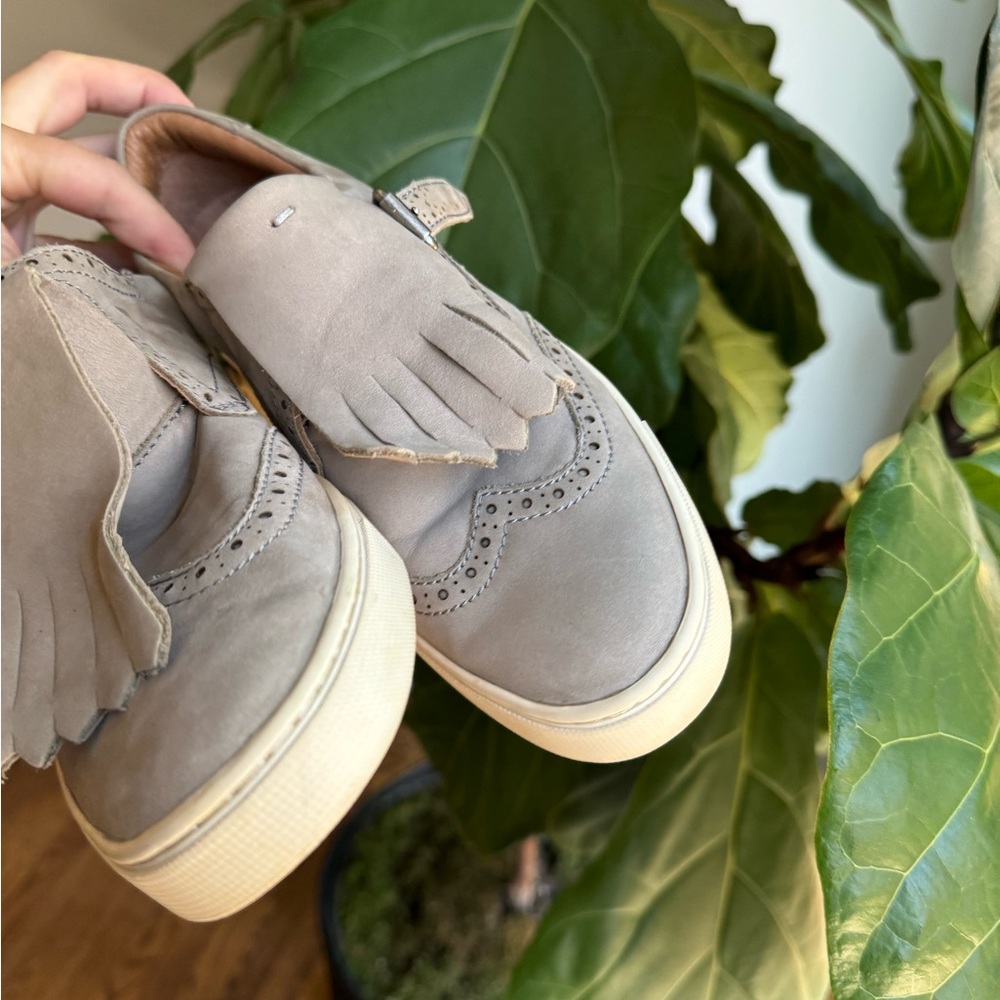 Frye Gemma Kiltie Grey leather Sneakers - Picture 5 of 16